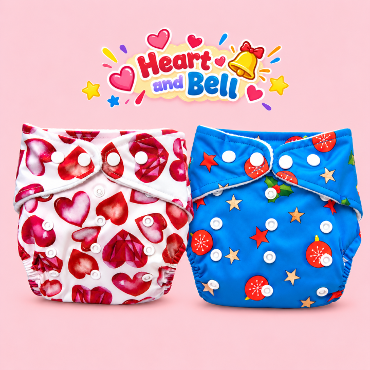 Reusable Baby Cloth Diaper with Cotton Pad – Soft & Quick Absorb