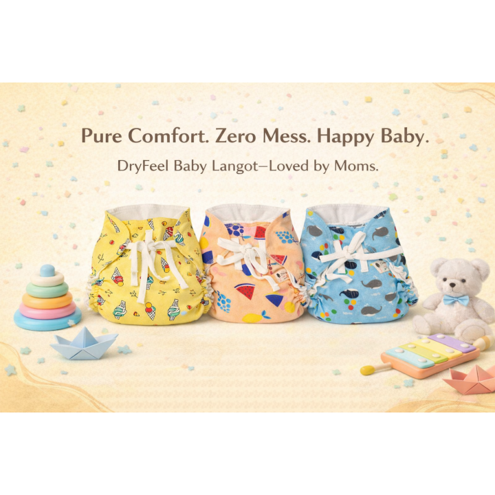 Reusable Cotton Langot for Newborn (0–3 Months, Up to 5kg)