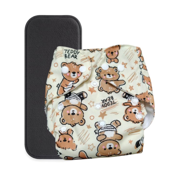 Reusable Baby Cloth Diaper (0–2 Years) – Adjustable & Washable