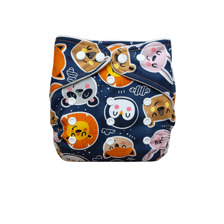 Reusable Baby Cloth Diaper with Cotton Pad – Soft & Quick Absorb