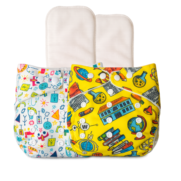 Reusable Ultra Soft Diaper (Pack of 2) – Adjustable, Washable & Eco-Friendly Nappies upto 12kg